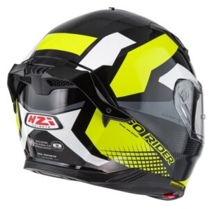 ČELADA NZI GO RIDER QUADRI BLACK GREY YELLOW