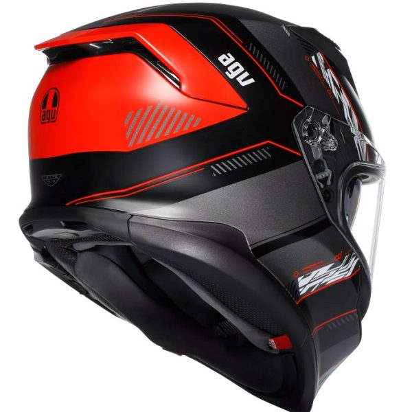 ČELADA AGV K7 KYBER MATT BLACK RED - slika 2