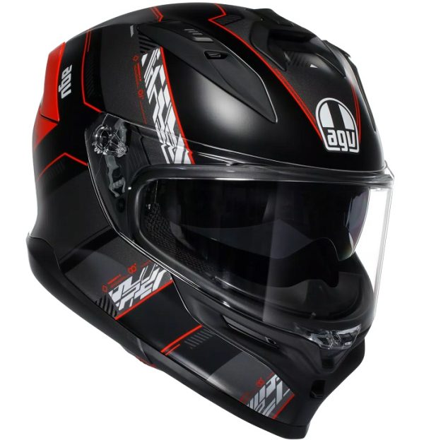 ČELADA AGV K7 KYBER MATT BLACK RED - slika 3