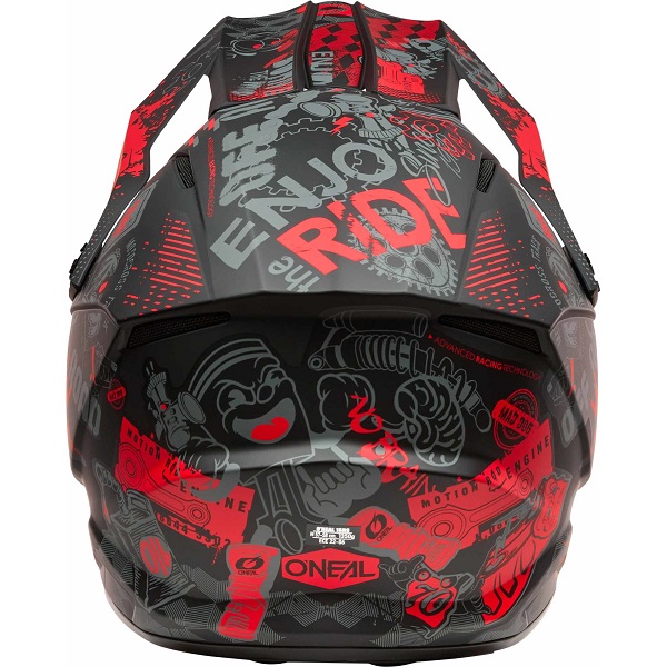 ČELADA O'NEAL 1SRS VIBRANT ČRNO RDEČA - slika 3