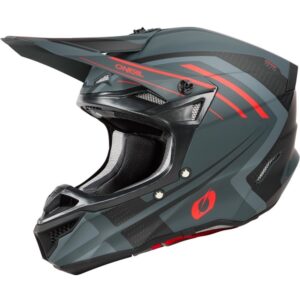 ČELADA O'NEAL 5SRS SPIKE SIVO RDEČA