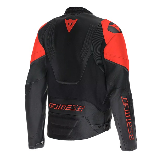 JAKNA DAINESE USNJE RACING 5 BLACK RED FLUO - slika 2
