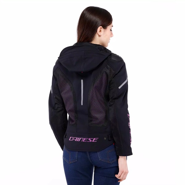 DAINESE JAKNA SUPER SPRINT AIR TEX WMN BLACK PINK VIOLA - slika 3